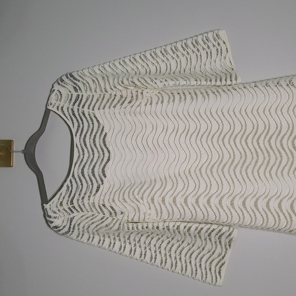 Lilly Pulitzer Topanga Dress Small Cream Crochet Lace Beach Coastal Vacation - Picture 2 of 15